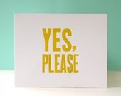 Mind Your Manners Letterpress Print (Yes, Please in Good Day Sunshine)