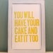 Have Your Cake Poster - Lemon Meringue