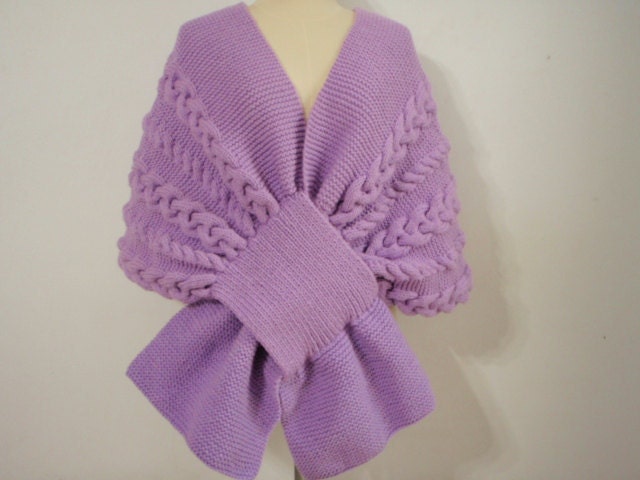 Lavender Knitting Wrap Style