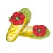 Felted shoes - Morning in poppies