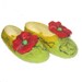 Felted shoes - Morning in poppies