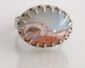 Ohio Flint Cabochon and Sterling Silver Ring