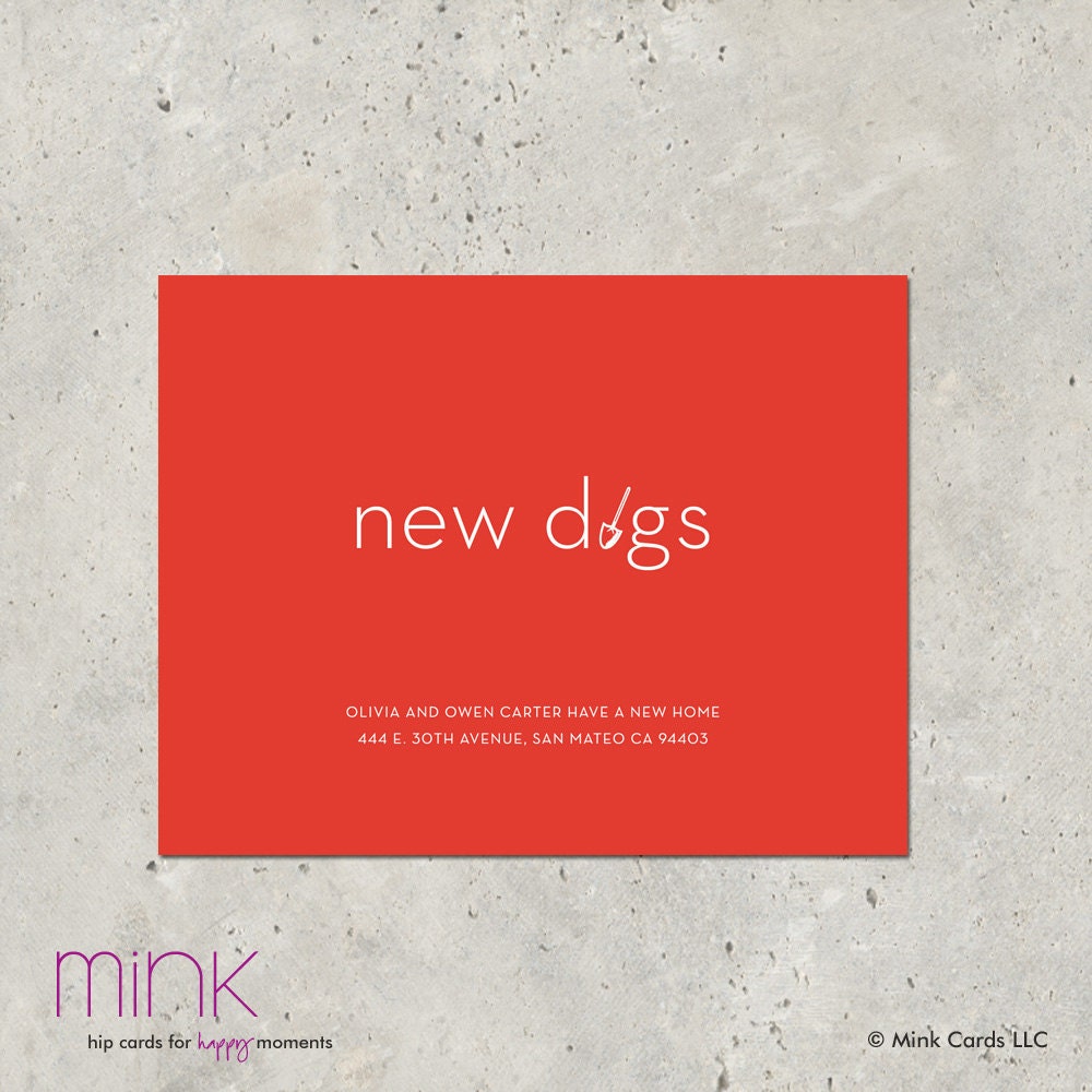 moving announcement - "New Digs"