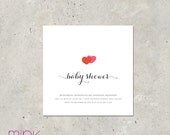 baby shower invitations boy or girl - "Baby Love"