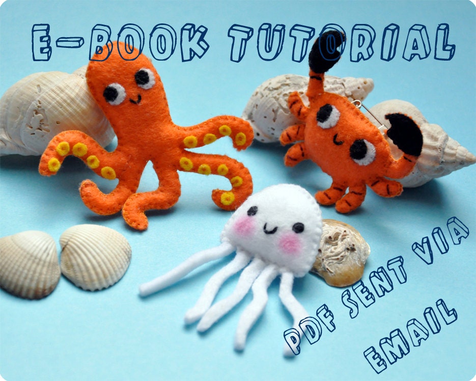 Sea animals felt mascots tutorial ebook pdf