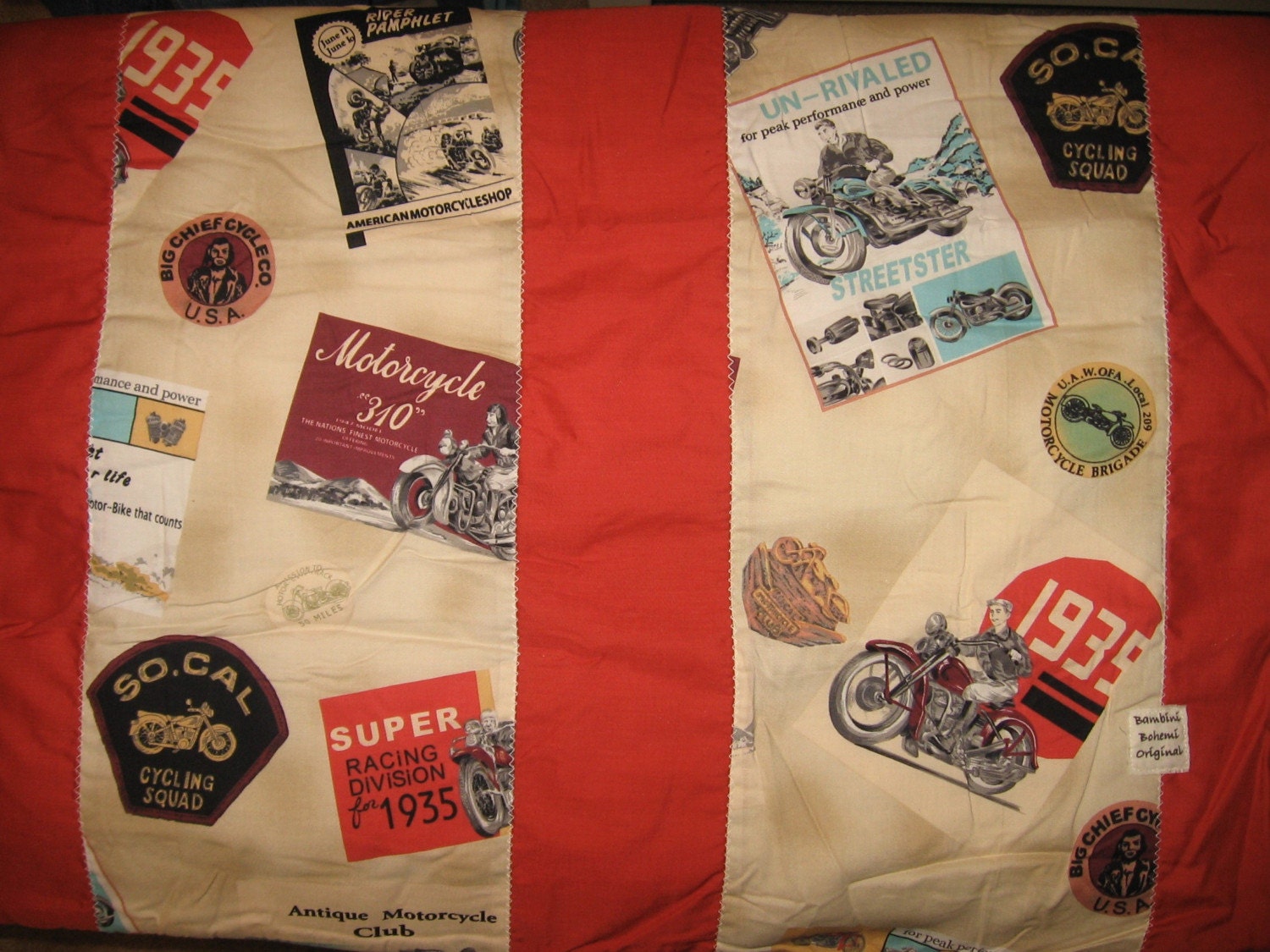 SoCal Motorcycle Club One of a Kind Baby Blanket