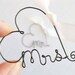 Table Setting Mr. and Mrs. Wine Glass Charm Set, Custom Wedding Decor Mr and Mrs Wine Glass Charms - Custom, Rustic Wire Wine Glass Charms