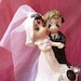 Goth Bride and Groom, Goth Wedding Decoration Cake Topper by gothB4play