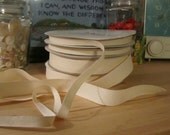 Organic Cotton Ribbon- By The Yard- 3/8"