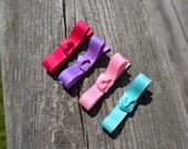 U PICK 4- Simple bows with knot centers-- U choose colors