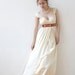 Empire waist wedding gown with cap sleeves, contrast ribbons, "Allison" Bridal Gown, romantic full skirts, draped silk, ruched, wrap style