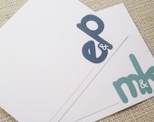 Couples Personalized Wedding Stationary Flat - Initials