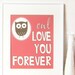 Owl Love You Print 8 x 10 - Nursery Artwork