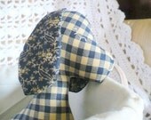 Country Plaid Plush Puppy Accent Pillow or Children's Toy