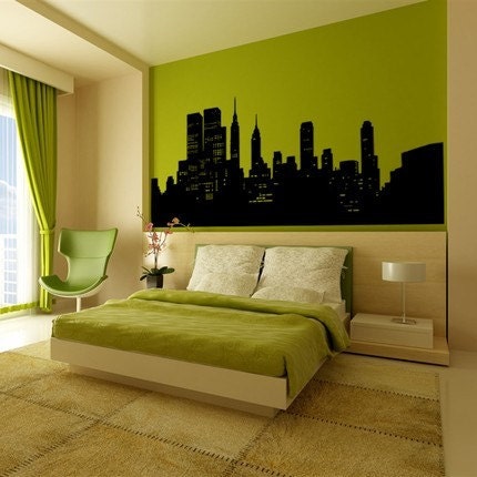 Wall Decal New York City Skyline Cityscape Travel Vacation Destination