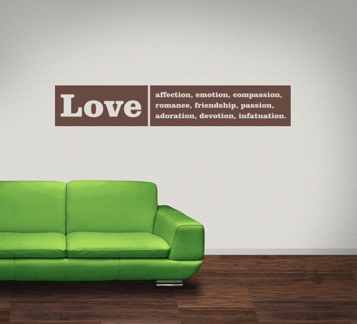 Wall Decal Love Words Expressions Sayings Quotes Typography Valentines Day