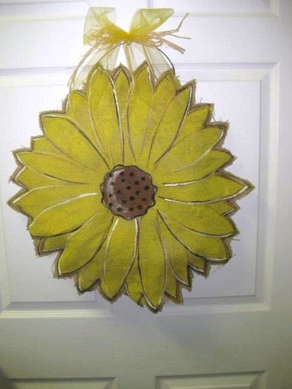 Burlap Sunflower