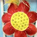 Flower Power Burlap Door Hanger