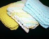 Hand knitted wash clothes i