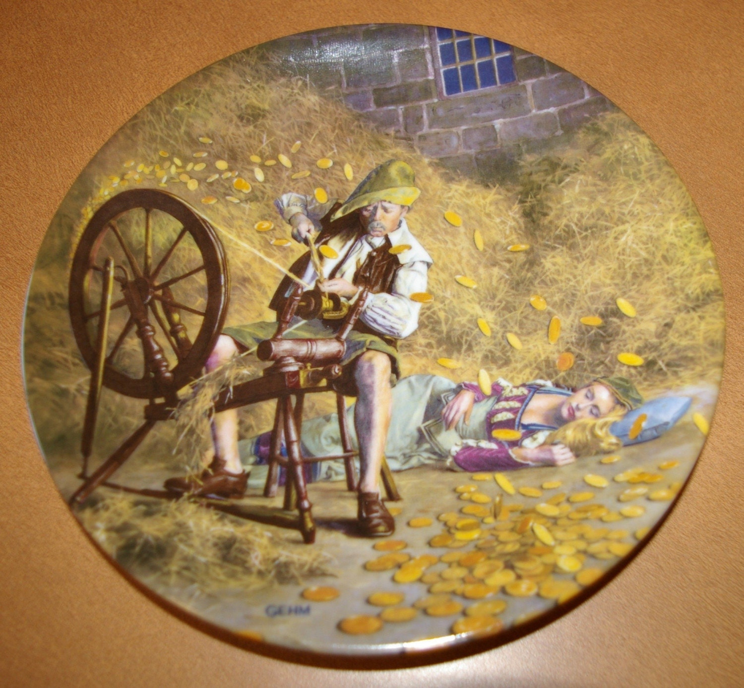 Rumplestiltskin Plate Grimms Fairy Tailes  Bradex  Collectors Plate Vintage Limited Edition