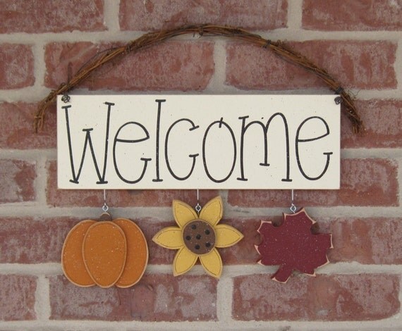 FULL YEAR SET of monthly welcome decorations with a sign (Buy a Full Year Set, Get the Welcome sign Free)  for wall, home, gift, door decor