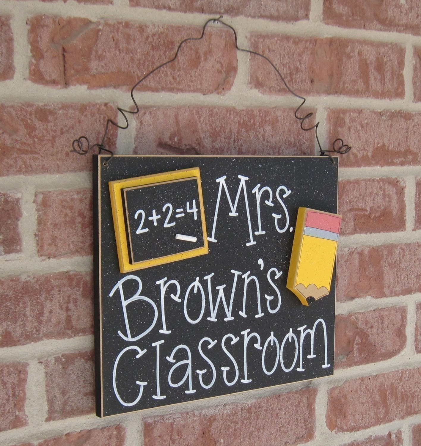 Custom Teacher Personalized Name or Word Sign for children, home, desk, shelf, decor