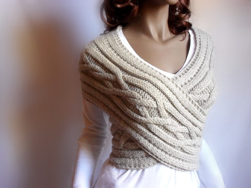 Criss Cross  Cabled Sweater Vest  PDF PATTERN  Design by Pilland