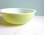 Vintage Pyrex Mixing Bowl Lime Yellow Green