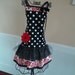 4RetroSisters  Womens "Ellie"  Style Apron - Flouncy Red withTulle - Womens Apron