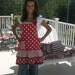 4RetroSisters ELLIE - Womens Kitchen Apron - Splashes of Red