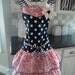 4RetroSisters "Sweet Pink Valentine"  Brooke Style Womens Retro Apron