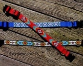 Hand Beaded Dog Collar Custom Order Choose your own Colors and Designs