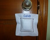 Custom Personalized Embroidered Linen TOOTH FAIRY PILLOW For Your Little One with Easy Embroidery Ordering