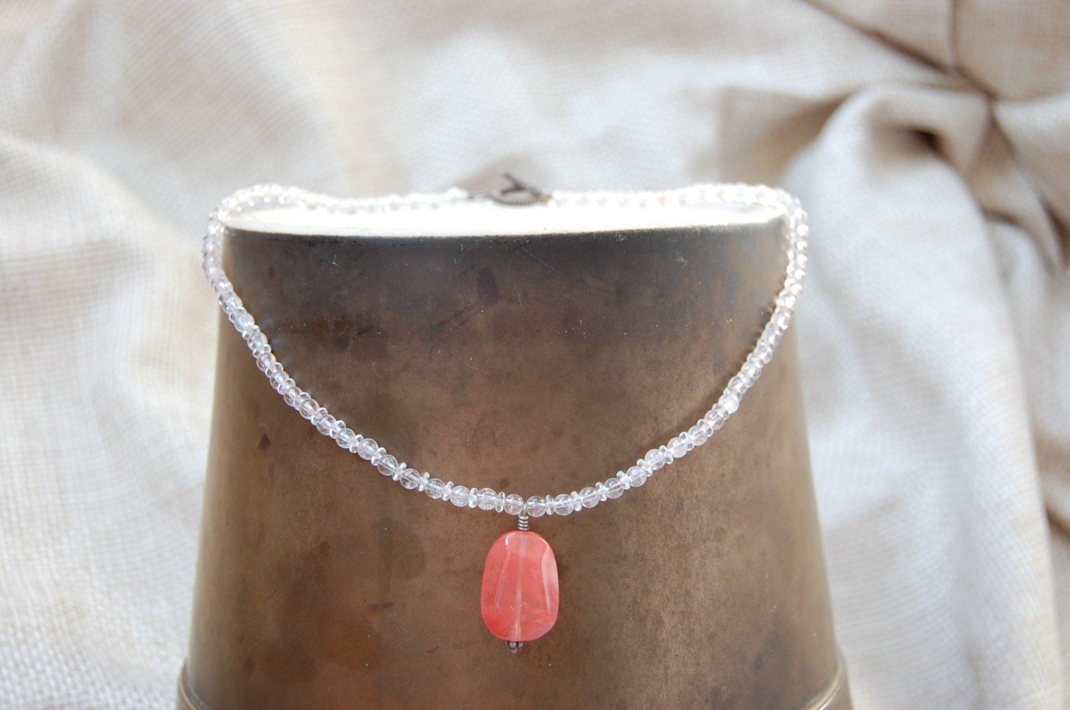 quartz necklace
