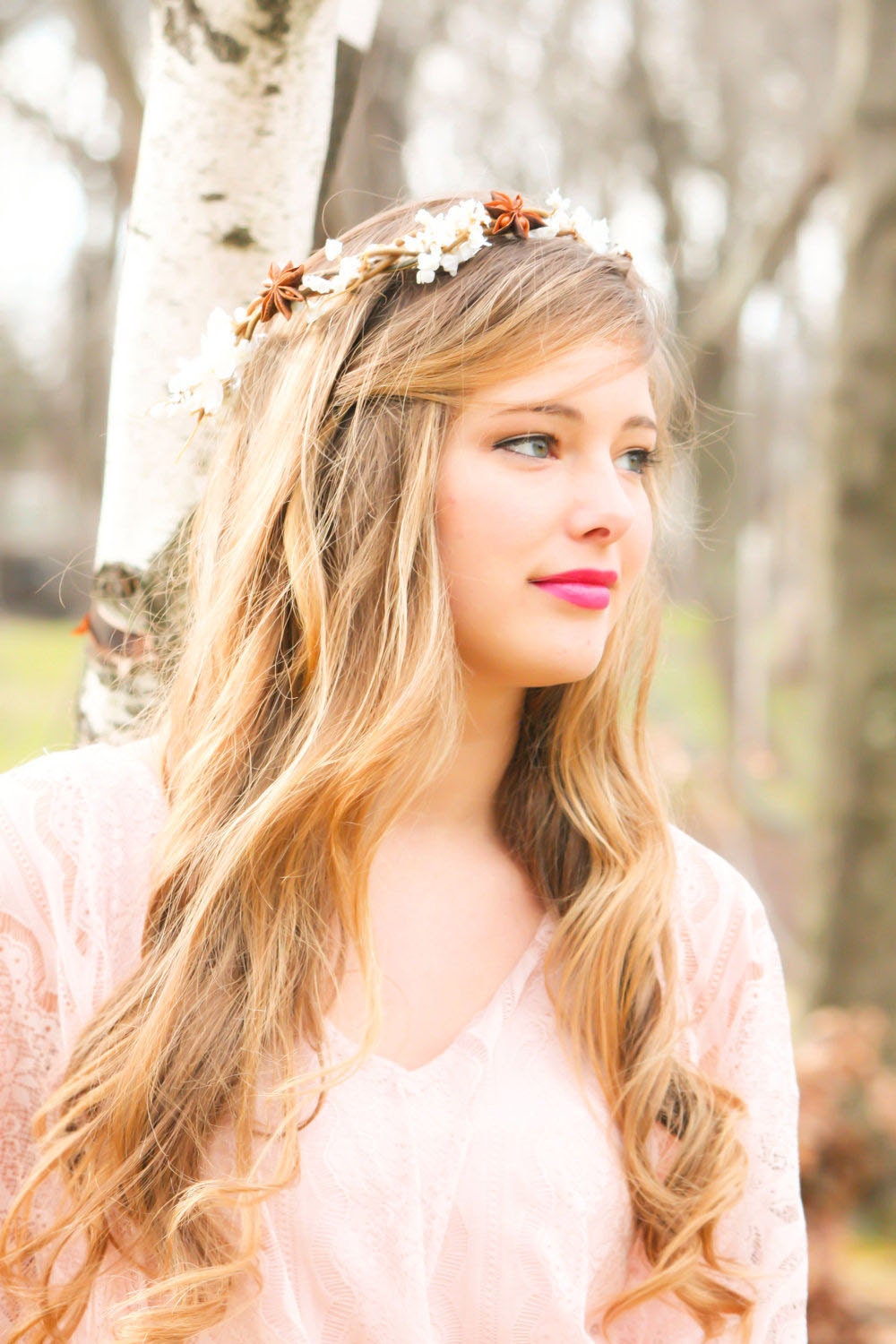 wedding accessories, bridal headband, bridal hair flower, rustic wedding flower bridal hair crown, woodland wedding, bridal headpiece