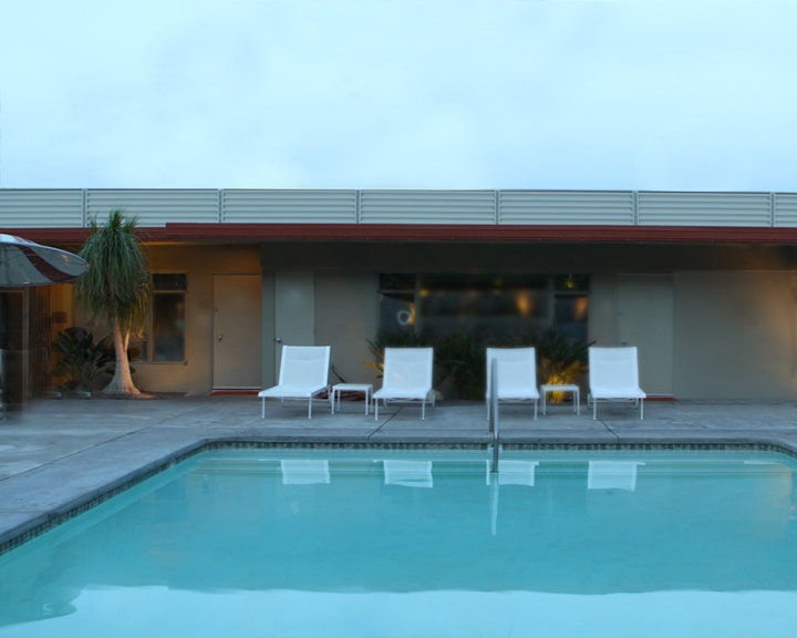 Pool Photography Mid Century Architectural 11x14 Metallic Fine Art Photography