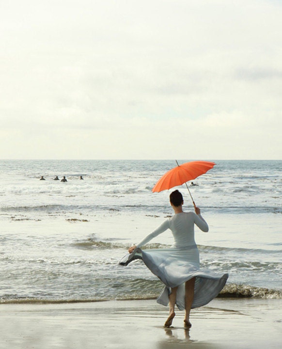 Fine Art Photography Red Umbrella  8x10 Fine Art Photograph