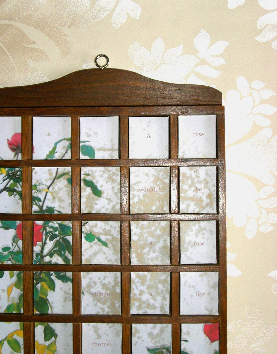 A Rose Is Not a Rose Unique Altered Knick Knack Boxwork ON SALE