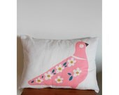 Pink Paloma Pillow Cover SALE