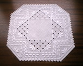 Beautiful Norwegian Hardanger Centerpiece with solid center