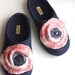 Felted wool slippers --- Handmade to Order
