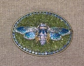 Green Peridot Dragonfly Belt Buckle - ritaandroger Green Peridot Dragonfly Belt Buckle - ritaandroger
