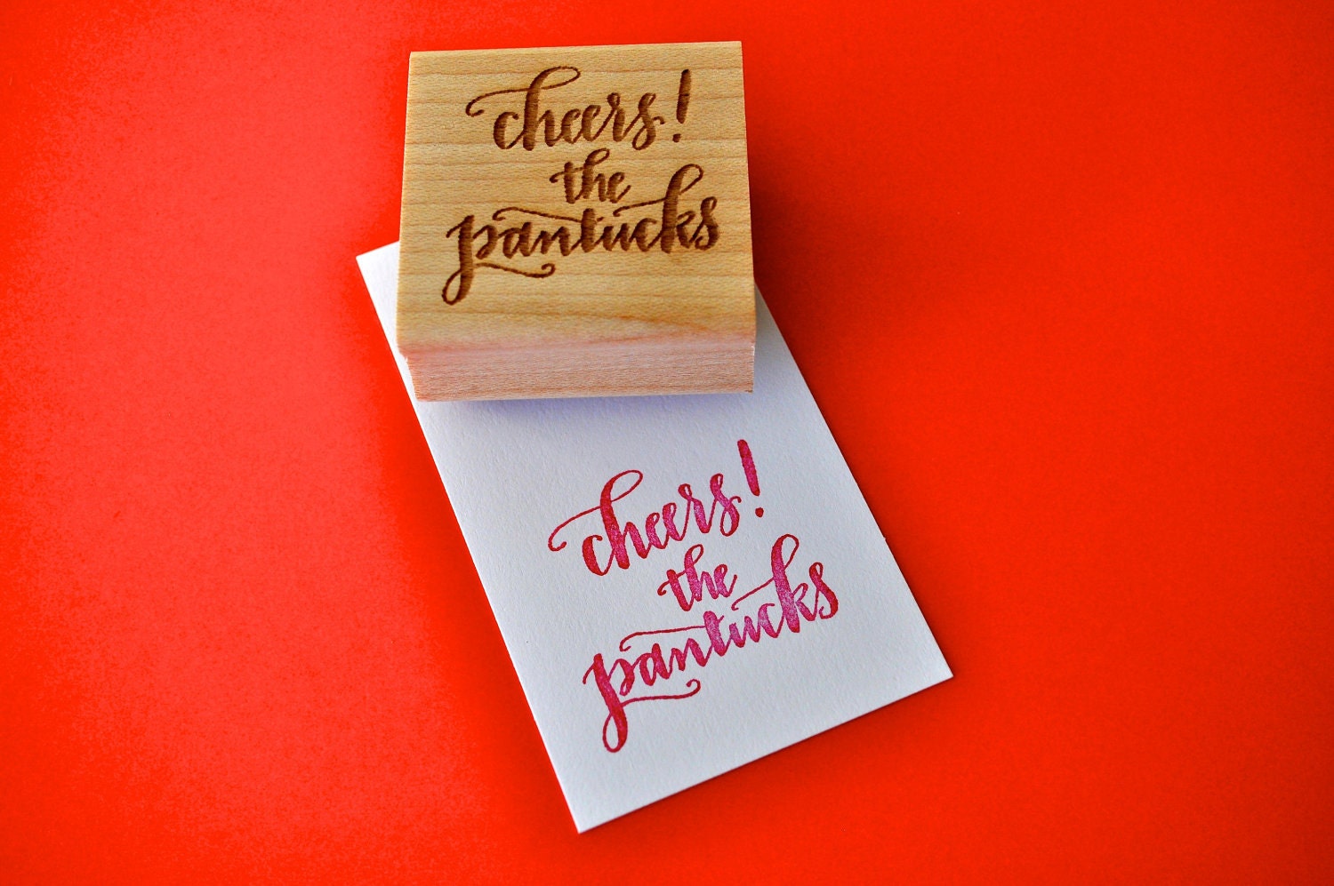 Custom Calligraphy Gift Tag Stamp (Small)
