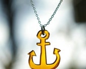 Laser cut Anchor Pendant