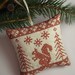 Christmas Scandinavian Ornament - squirrel