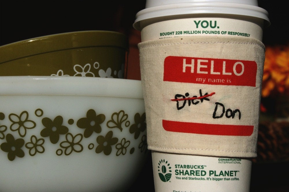 Manly cup cozy