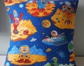 Retro Robots n Spaceman pillow / cushion cover for Boys