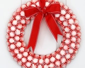 Peppermint Patty Candy  Wreath // Christmas Candy Wreath - WeLoveWreaths