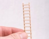 Tiny Little Wooden Miniature Terrarium Or Dollhouse Ladder
