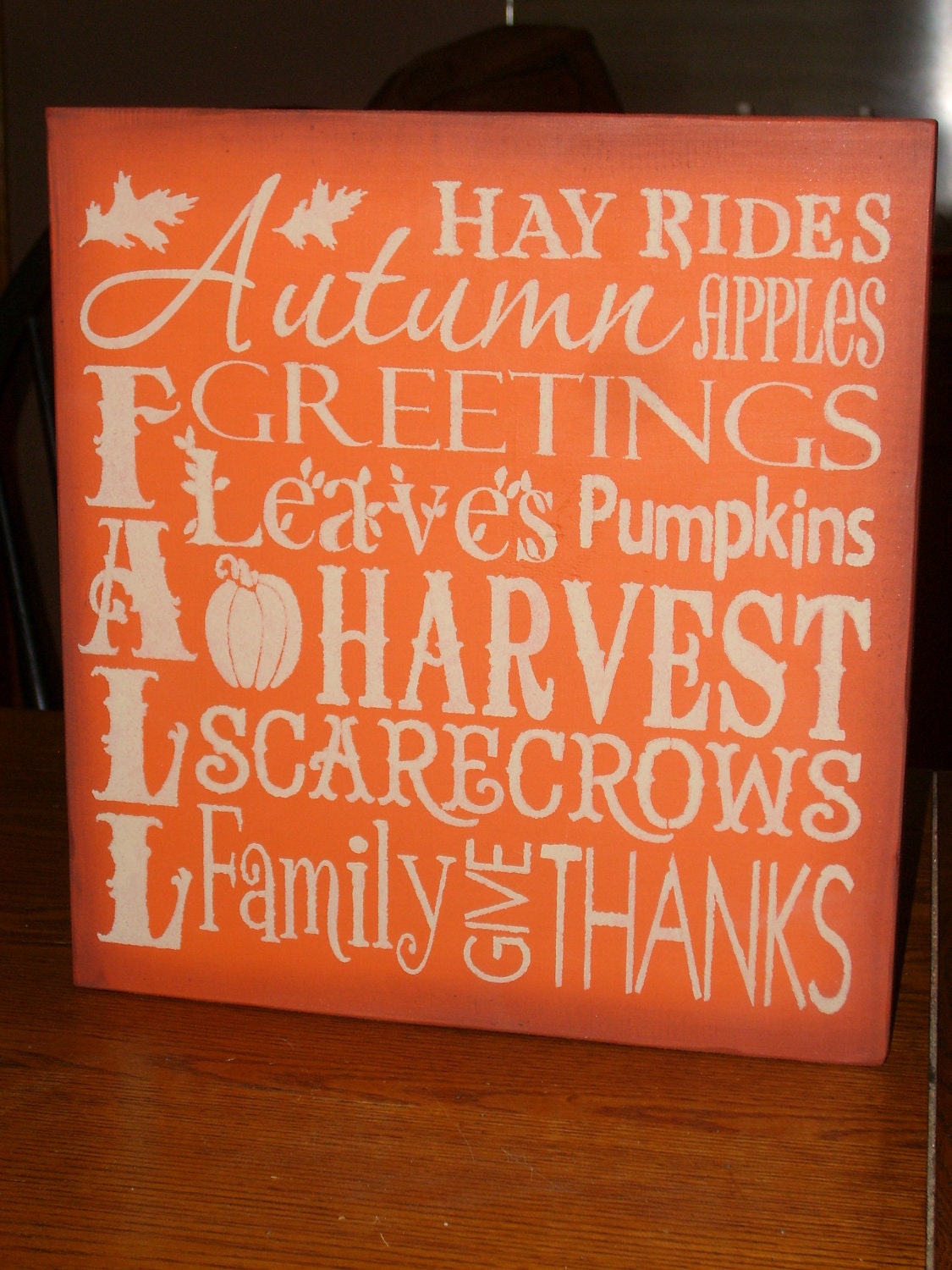 FALL  SAmPleR HaNdPaiNtEd WooD SiGn,  ThAnKsGiViNg, HoLiDaY HoMe DeCoR, PriMiTivE